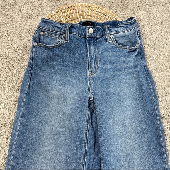 Quince Organic Cotton Comfort Stretch High Rise Crop Wide Leg Jeans Size 29 - Picture 4 of 16